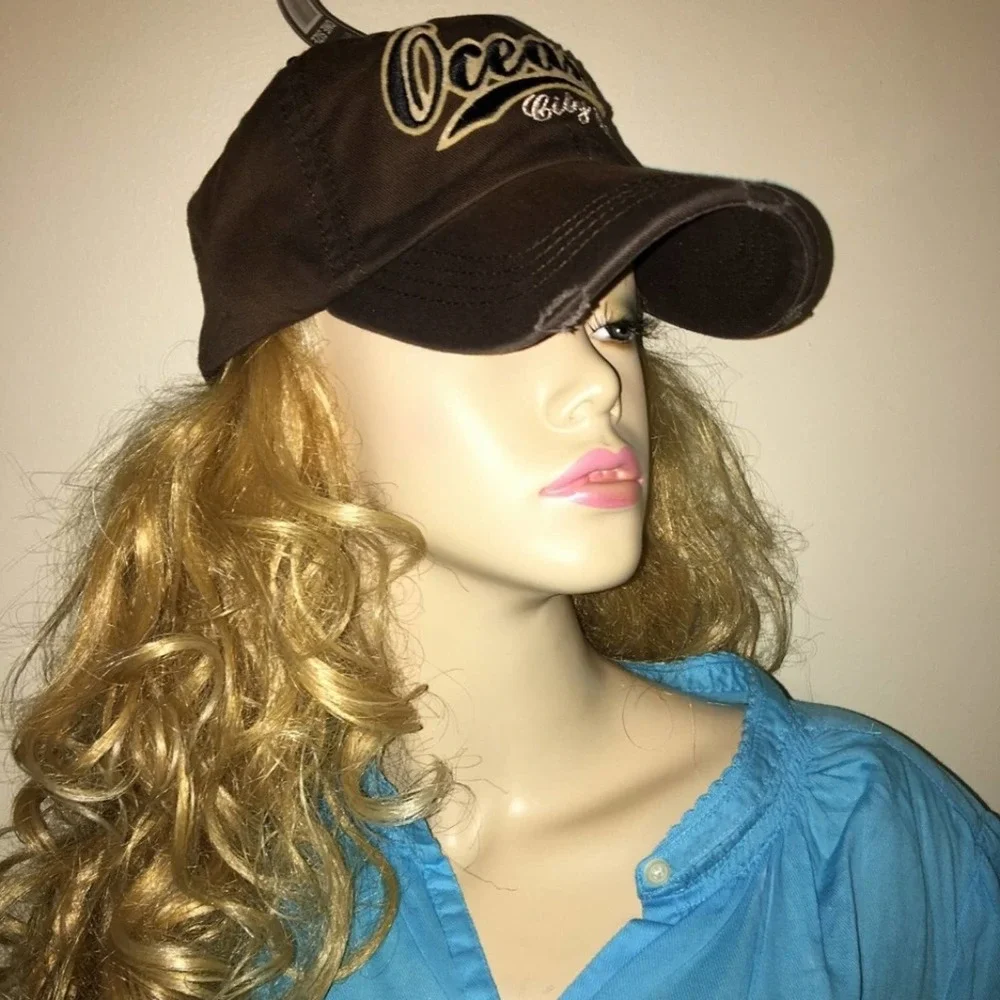 NEW! Brown Ocean City Ball Cap Hat Baseball Cap Vacation Unisex